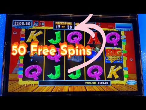 FOBT Arcade Slots Video - 50 Free Spins on the Big Cheese + Burn em up, Big Foot, Friends etc PT 2/2