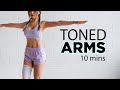 10 Mins Toned Arms Workout | No Equipment