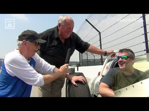 RACER: AJ Foyt and Tony Stewart with Robin Miller