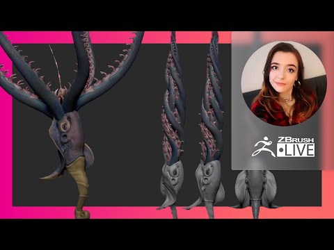 Creature & Character Concept Sculpting - Ashley A. Adams "A_Cubed" - ZBrush 2022
