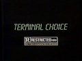 1985 Terminal Choice TV Movie Trailer Commercial
