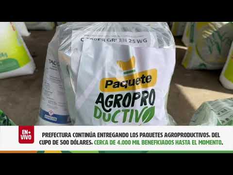PREFECTURA ENTREGA PAQUETES AGROPRODUCTIVOS DEL CUPO DE 500 DÓLARES EN SHUSHUFINDI.