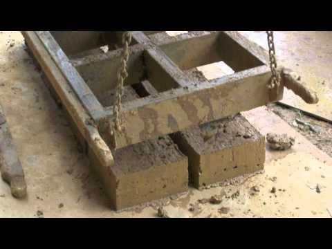 Mud brick making