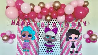 LOL Birthday Party Decorations For Home| Lofaris Backdrop Review