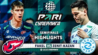 Волейбол Fakel vs. Zenit-Kazan | HIGHLIGHTS | Semi-Finals | Round 3 | Pari SuperLeague 2024