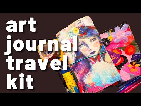 Why You MUST Have An Art Journal Travel Kit: Everything in My Bag
