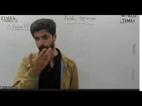 WTI CSS Political Science Sir Ali Naqvi Lec 21 Public Opinion Fascism