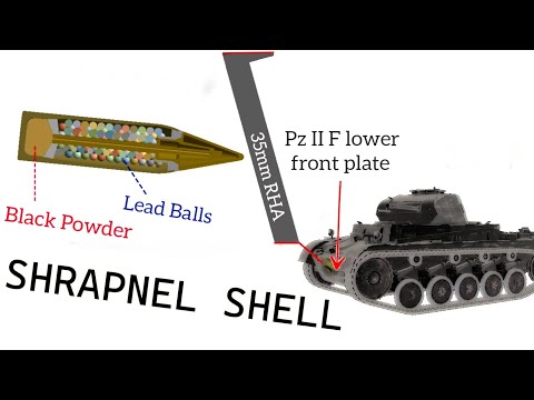 T-28 vs Pz. II F | Shrapnel Shell Penetration Simulation