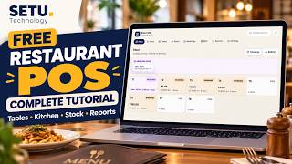 Free Restaurant POS Software Tutorial | Tables, Kitchen, Stock & Reports