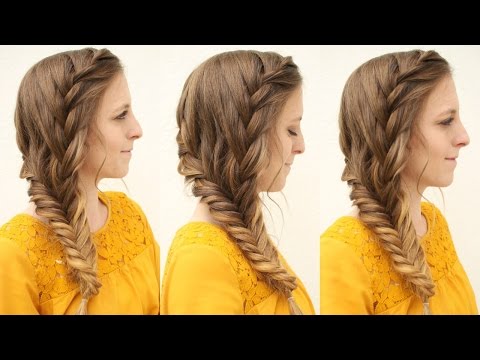Pretty French Side Braid Hairstyle tutorial | Heatless Hairstyles | Braidsandstyles12 Video