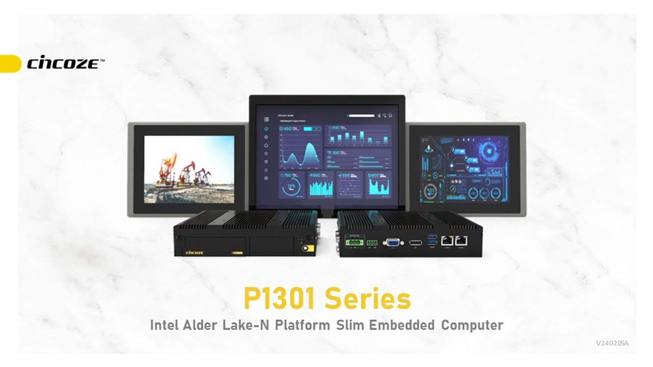 Cincoze P1301 Series Slim and Fanless Embedded Computer