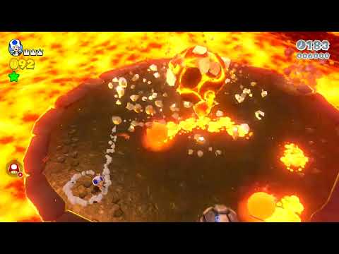 Super Mario 3D World [Switch] 7-A Itemless Speedrun - Time: 33 (Tied WR)