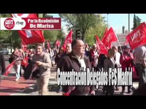 Concentración delegados UGT FeS Madrid Encerrados UGT CRTVE TORRESPAÑA