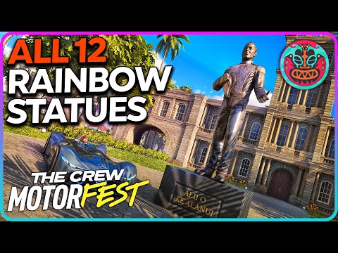 All Rainbow Statues (Hawaii Scenic Tour) Crew Motorfest