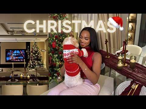 Decorating my New Home for CHRISTMAS | Tree, Garland, Dining Table, & cozy Holiday decor | Giveaway