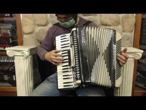 6118 - Black and White Osiecki & Son Piano Accordion LMM 41 120 $799