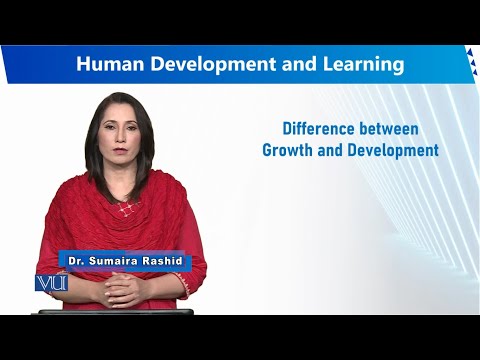 Difference between Growth and Development | Human Development and Learning | EDU302 Topic002