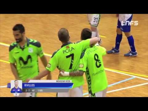 Gol Rivillos (2-7) en el Bodegas Juan Gil Jumilla - Movistar Inter. 1Div, J30. LNFS