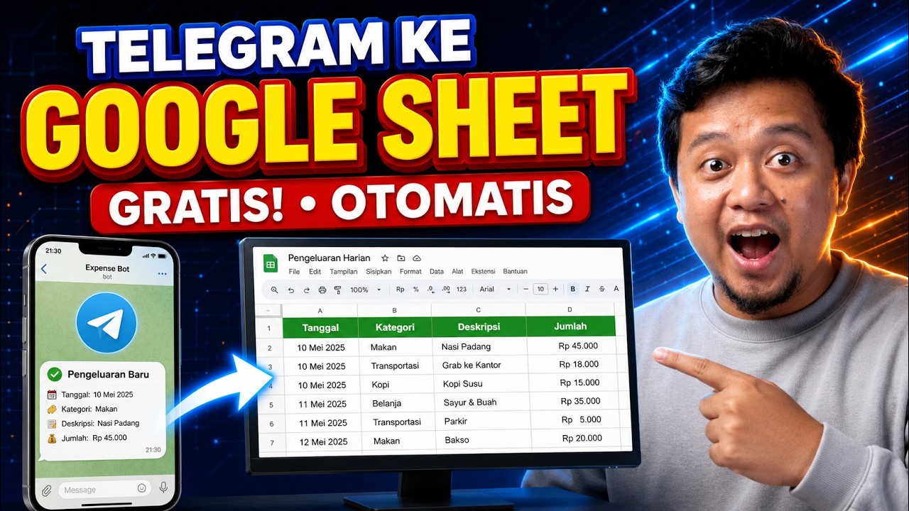 BYE BYE WHATSAPP! System Input Data Dari TELEGRAM Ke GOOGLE SHEET GRATIS