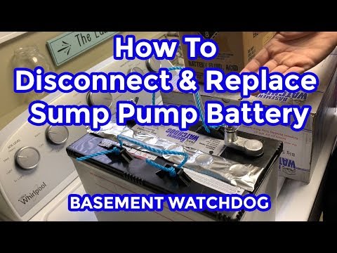 How to Replace & Disconnect Sump Pump Battery - The Basement Watch Dog System