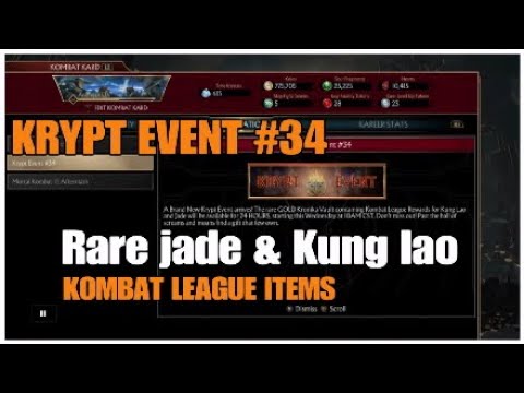 *KRYPT EVENT #34* [ RARE KUNG LAO & JADE ITEMS ]  Available WEDNESDAY : MK11 Aftermath