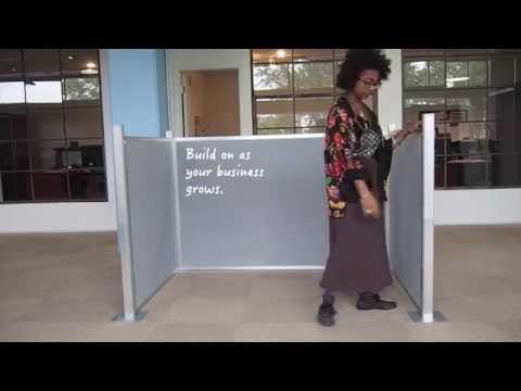 Building a cubicle in minutes with versare hush panel