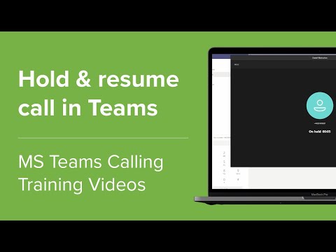Hold and resume calls - Microsoft Teams Training