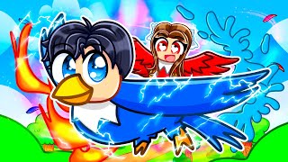 Playing Roblox As A PROTECTIVE ELEMENTAL BIRD In Feather Family!