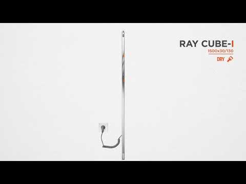 Электрический полотенцесушитель Mario Ray Cubo-I TR 2.2.1203.16.Р (4820111355761, 1500x30, хром/сатин/черный матовый/белый глянец, с таймером)