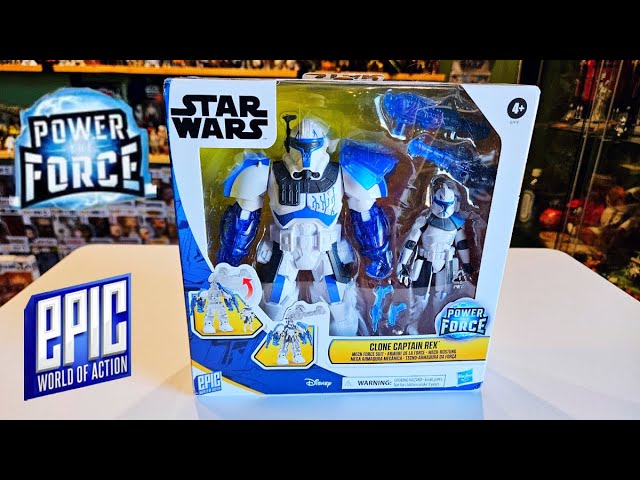 Vídeo relacionado con Star Wars Epic World of Action, Capitán clon Rex, Figura de acción de 10 cm