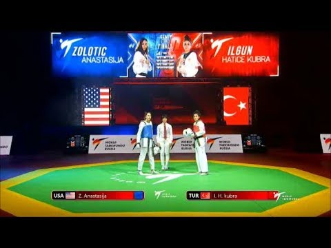 Moscow 2019 World taekwondo GP Final. SF M-58 DELL'AQUILLA-POPOV