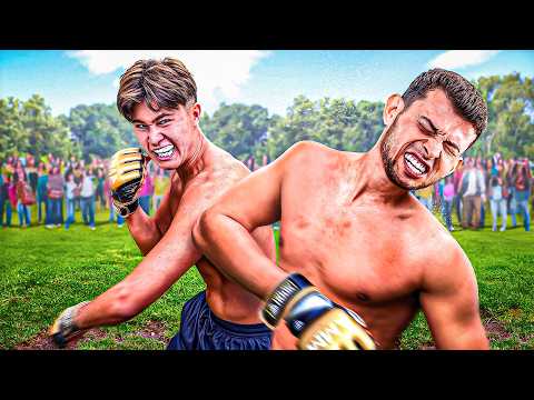 Challenging strangers to fight in mma