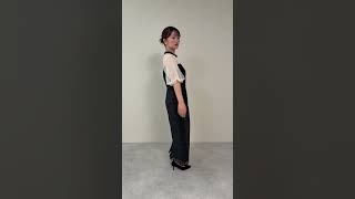 ブラックのバックデザインスパンコールドレス 動画