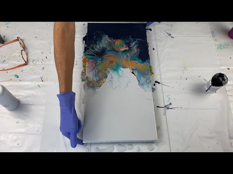 #33 “Stormy Sunset” Interesting Color Palette with AMAZING Results - Acrylic Pouring - Fluid Art