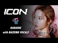 TWICE - ICON -  KARAOKE WITH BACKING VOCALS