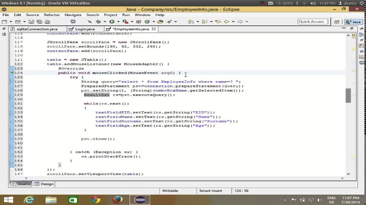 Java Eclipse GUI Tutorial 16 # Get value from JTable to set into JTextField