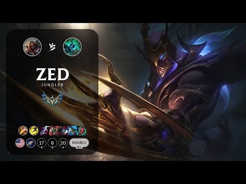 Zed Jungle vs Hecarim - NA Challenger Patch 13.5