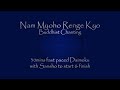 30mins Fast Daimoku - Nam Myoho Renge Kyo Fast Buddhist Chanting - with sansho start & finish