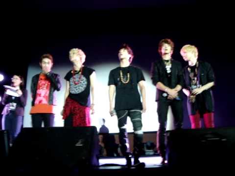111103 LKFF SHINee In London - Q&A Fancam (Front Row)