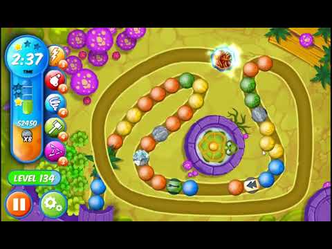 Marble Woka Woka Level 134 - NO BOOSTERS 🐢 | SKILLGAMING ✔️