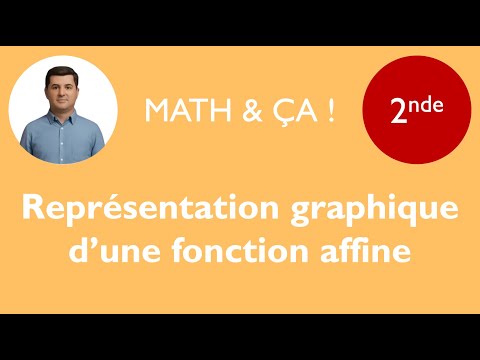 Représentation graphique d'une fonction affine