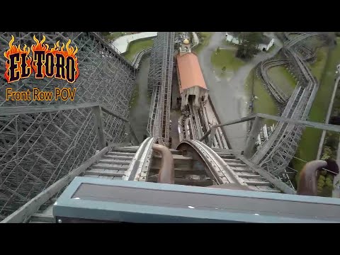 El Toro Prefab. Wooden Coaster Front Row POV June 2021 - Six Flags Great Adventure (No Copyright)
