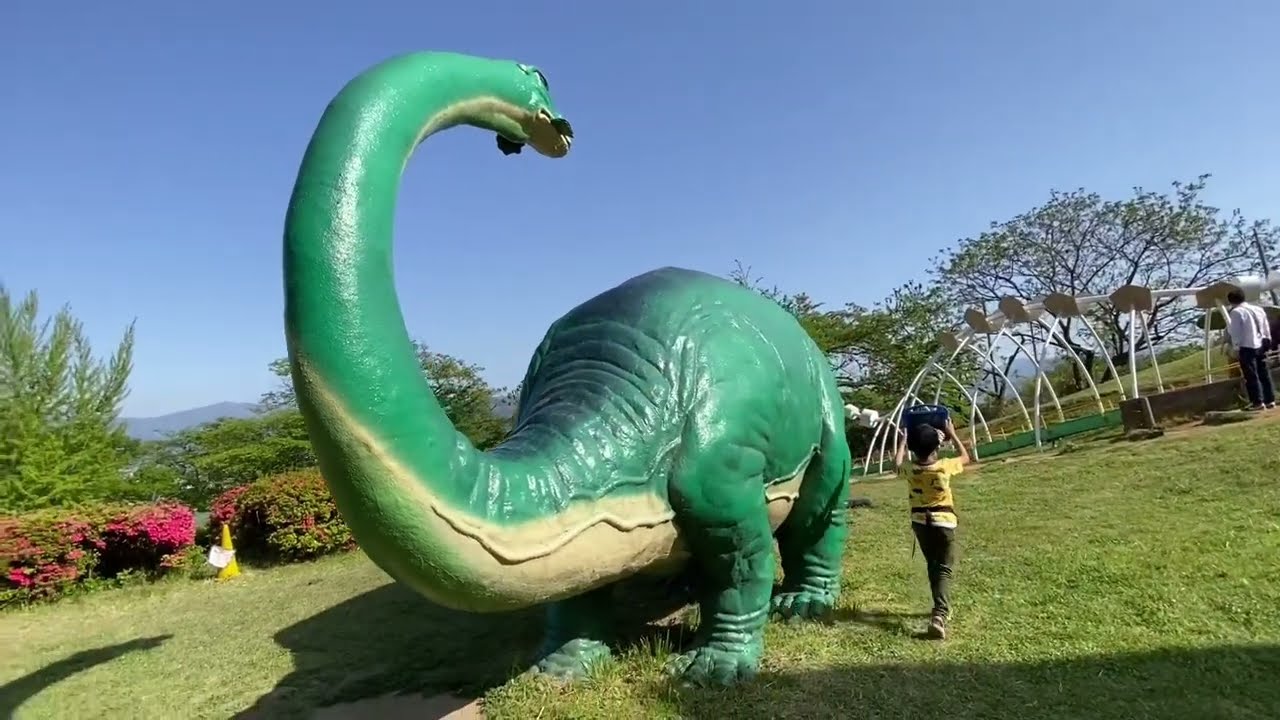 Explore the captivating Chausuyama Dinosaur Park on foot.