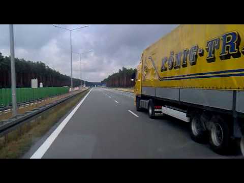 POLSKA wjazd na autostradę A 2 w Nowym Tomyślu