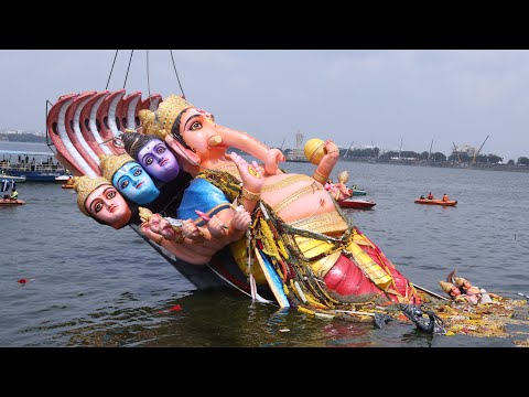 Khairatabad Ganesh Nimajjanam 2024 | India’s Biggest Ganesh 2024 | Khairatabad Ganesh Visarjan 2024