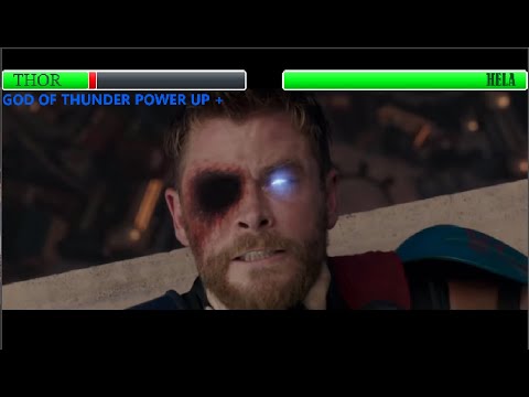 Thor Vs Hela (Thor Awakens His Power) With Healthbars