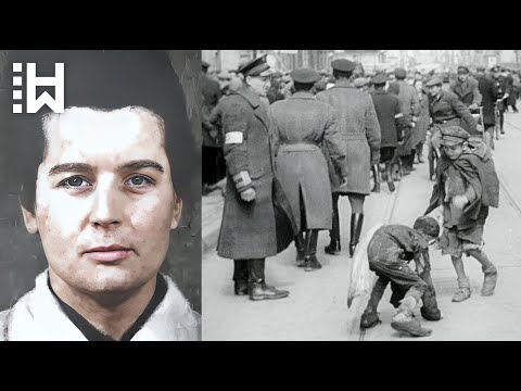 Execution of Nazi guard who beat & killed children in front of their mothers & then asked for mercy