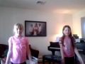 Girls singing Build me up Buttercup! 