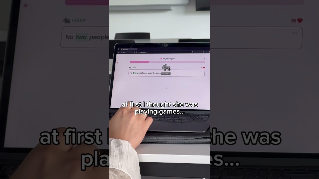 My classmate is literally living in 2099, she is using AI to actively quiz herself #studymotivation