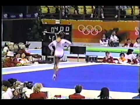 10th AA USA Brandy Johnson FX   1988 Olympic Games 9 725